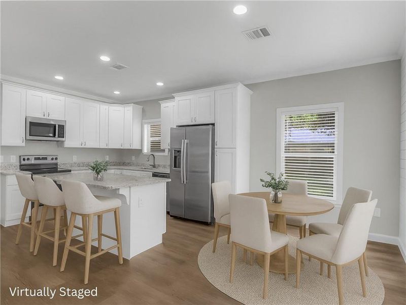 Furnished interior view inside a new home in , Ludowici (Image 12).