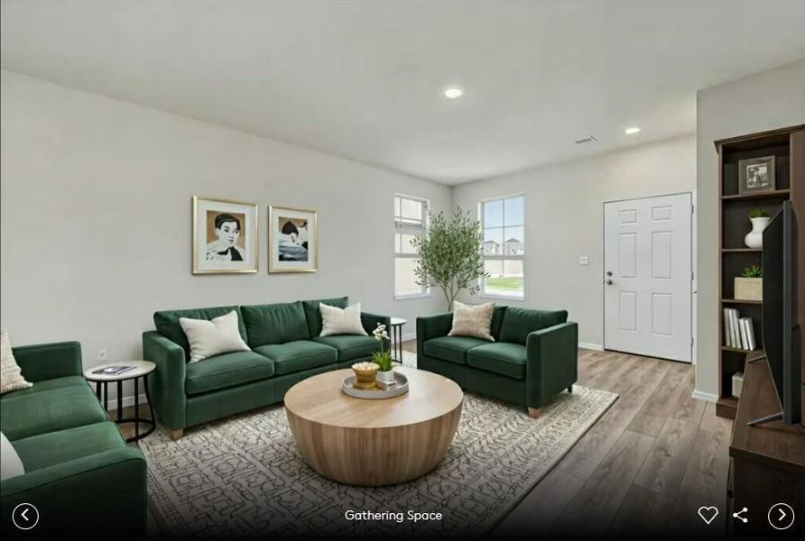 Furnished interior view inside a new home in Sunfield, Buda (Image 5). Furnished interior view inside a new home in Sunfield, Buda (Image 5).