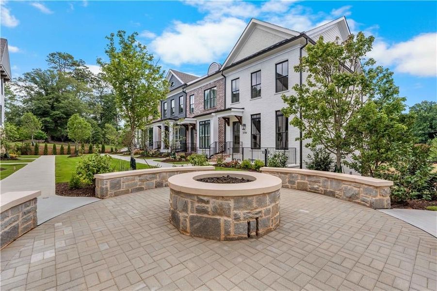 COMMUNITY FIRE PIT IS THE SPOT TO RELAX WITH YOUR NEIGBORS AND UNWIND FROM THE DAY COMMUNITY FIRE PIT IS THE SPOT TO RELAX WITH YOUR NEIGBORS AND UNWIND FROM THE DAY