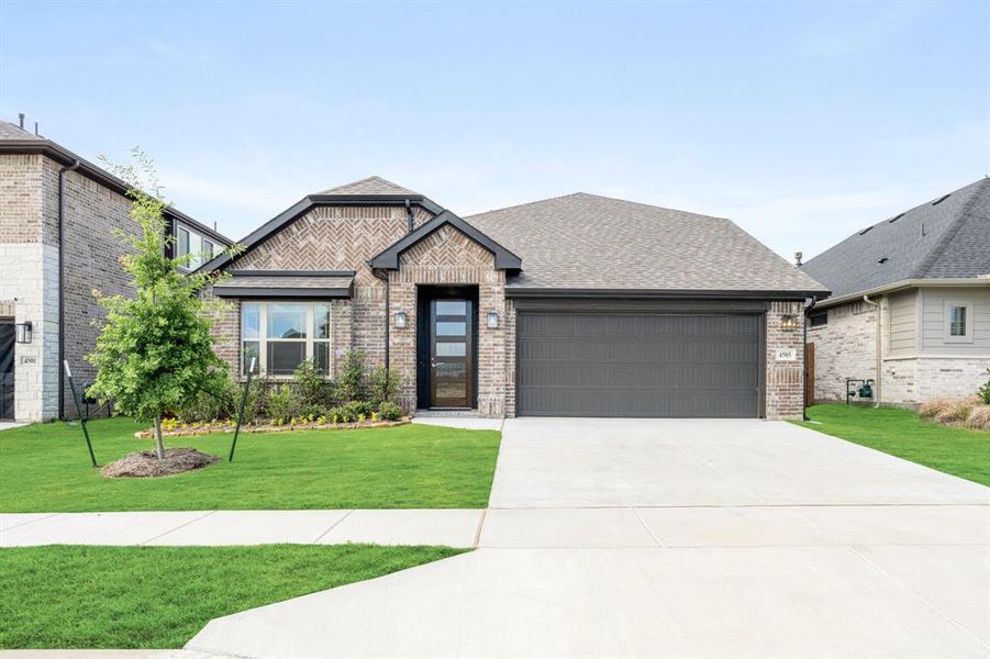 Front exterior of a new home in Hulen Trails, Fort Worth, TX, highlighting curb appeal (Image 2).
