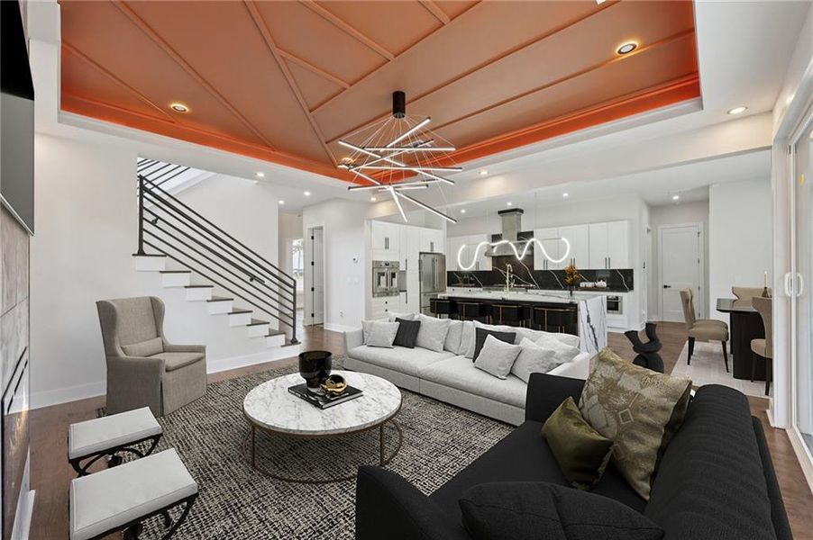 Furnished interior view inside a new home in , Atlanta (Image 6).