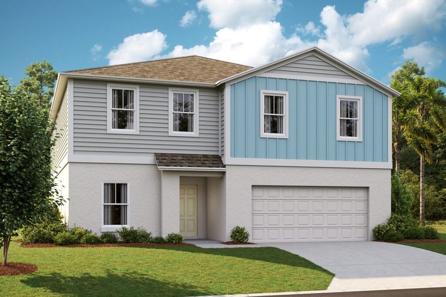 Representative exterior photo of a completed home built from the Mariana by Casa Fresca Homes in Lawson Dunes, Haines City, FL (Image 10).