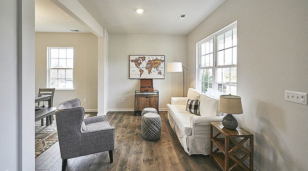 Representative furnished interior of a home built from the WILMINGTON by D.R. Horton in Cedar Oaks, Greensboro (Image 18). Representative furnished interior of a home built from the WILMINGTON by D.R. Horton in Cedar Oaks, Greensboro (Image 18).