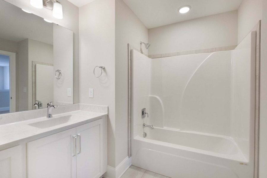 Representative furnished interior of a home built from the Austin by Caviness & Cates Communities in Bartlett Manor, Youngsville (Image 146).