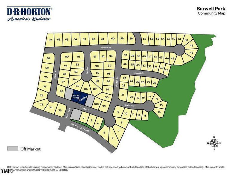 Barwell Park Site Map