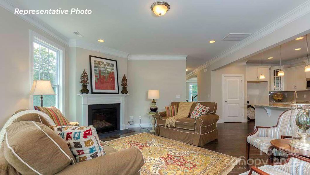 Furnished interior view inside a new home in Sanctuary at Southgate, Indian Trail (Image 26).