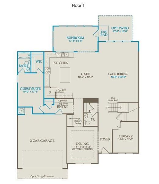 2D floor plan layout of this home in Berkeley Mill, Cumming, GA (Image 3). 2D floor plan layout of this home in Berkeley Mill, Cumming, GA (Image 3).