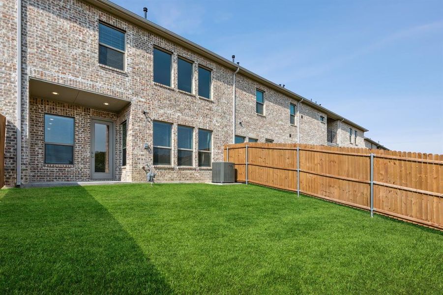 Exterior details and patio area of a home in Villas of Middleton, Plano (Image 1). Exterior details and patio area of a home in Villas of Middleton, Plano (Image 1).