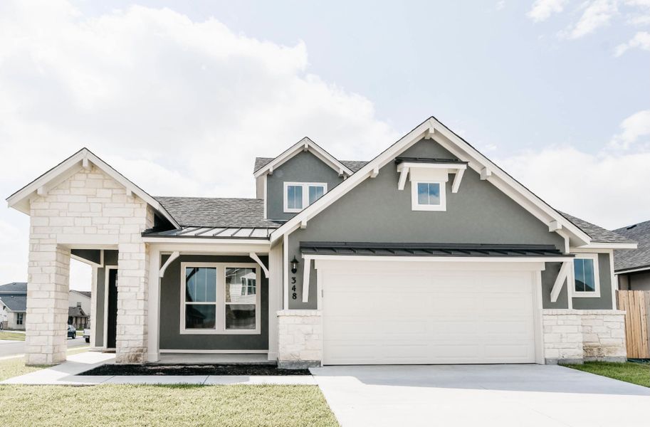 Representative exterior photo of a completed home built from the Wimberley by Steve Klein Custom Builder in TerraVista, Victoria, TX (Image 2). Representative exterior photo of a completed home built from the Wimberley by Steve Klein Custom Builder in TerraVista, Victoria, TX (Image 2).