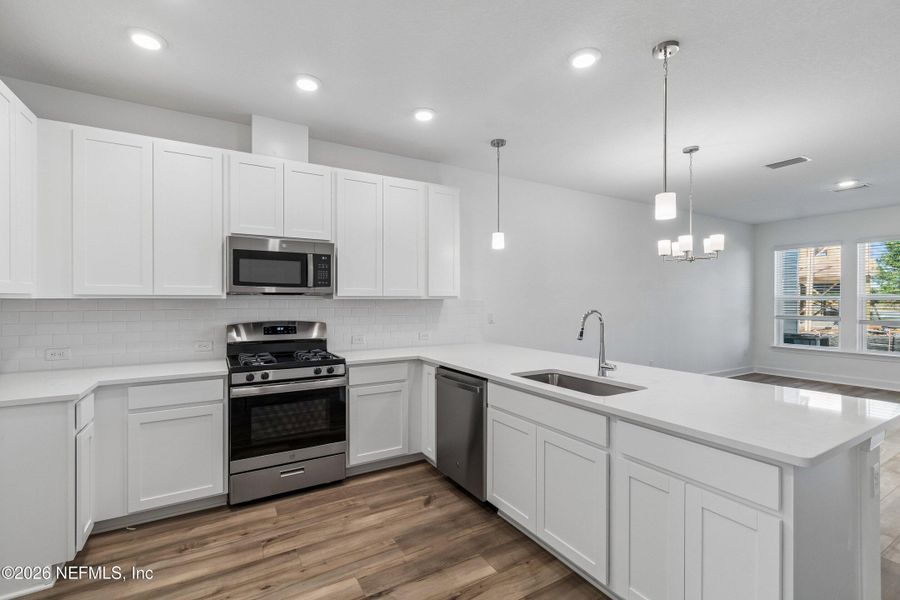 Furnished interior view inside a new home in Westerly Park at Wildlight – Overlook Collection, Yulee (Image 12).