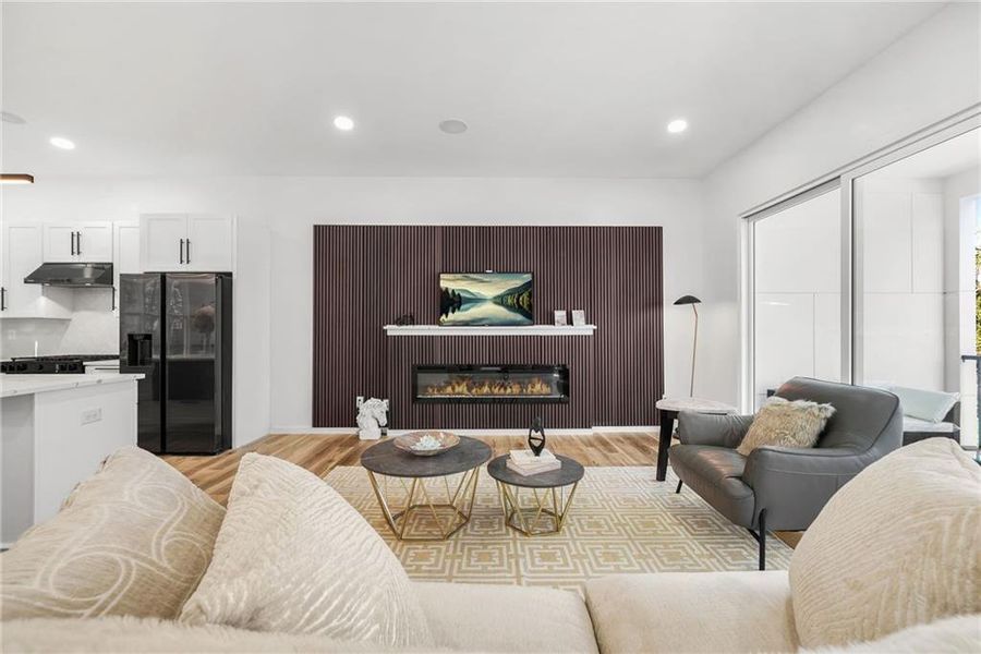 Furnished interior view inside a new home in , Atlanta (Image 9).