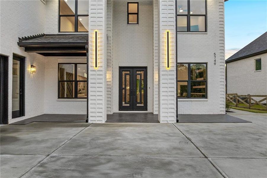 Exterior details and patio area of a home in , Braselton (Image 4). Exterior details and patio area of a home in , Braselton (Image 4).