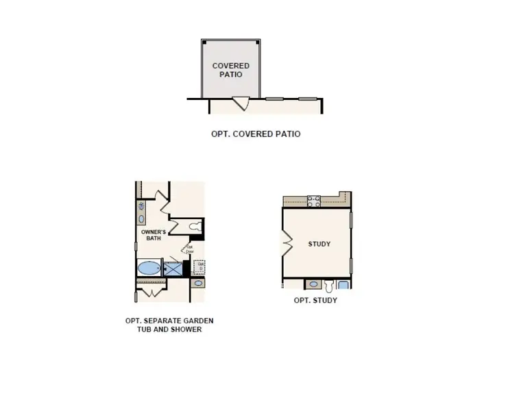 2D floor plan layout of this home in Caney Mills, Conroe, TX (Image 4).