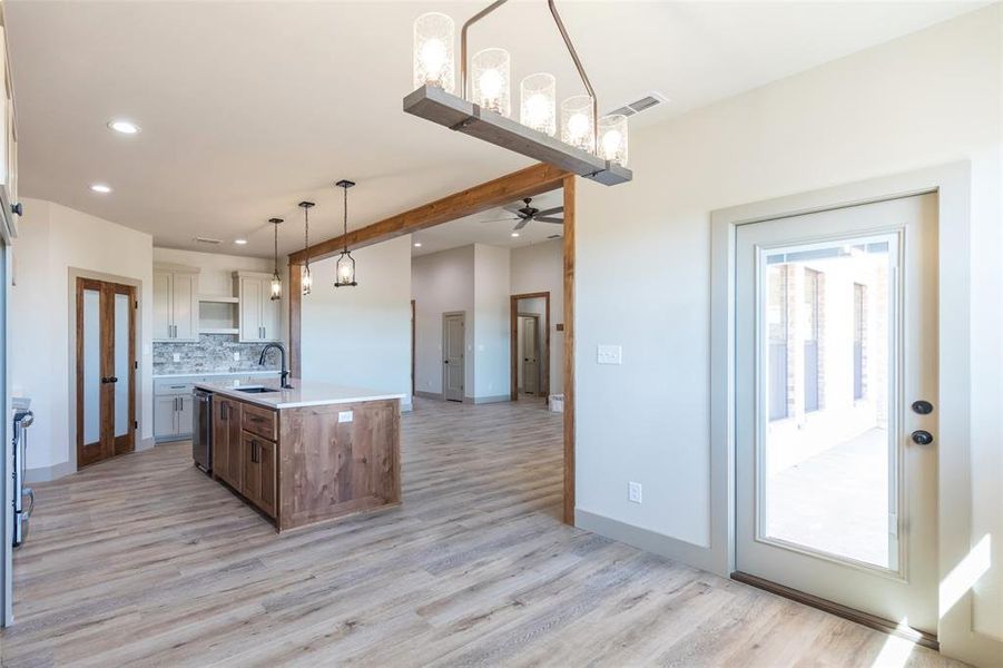 Furnished interior view inside a new home in , Abilene (Image 8).