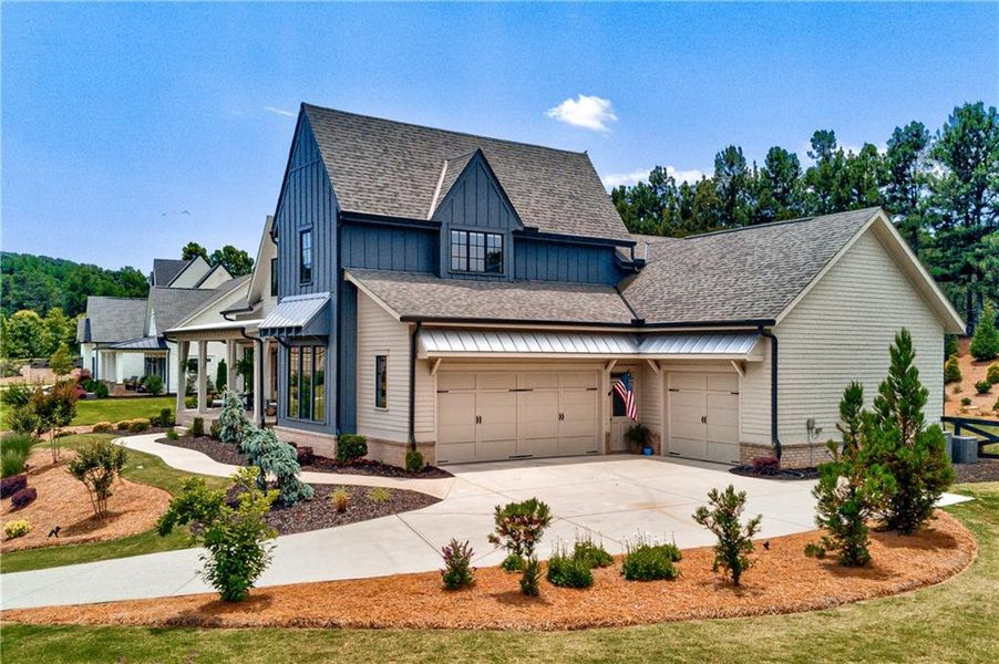 Front exterior of a new home in , Canton, GA, highlighting curb appeal (Image 20). Front exterior of a new home in , Canton, GA, highlighting curb appeal (Image 20).