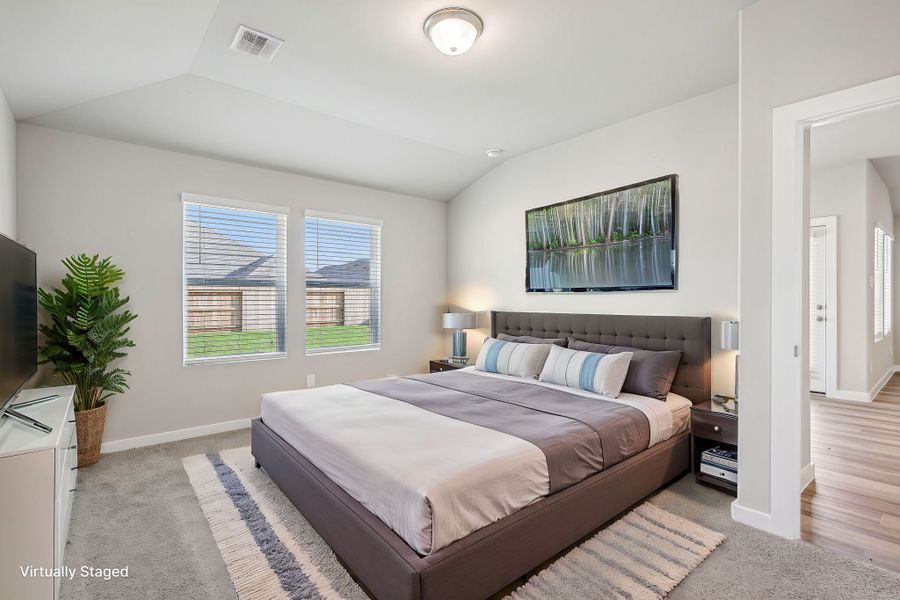 Furnished interior view inside a new home in Riviera Pines - Premier Series, Huffman (Image 4). Furnished interior view inside a new home in Riviera Pines - Premier Series, Huffman (Image 4).