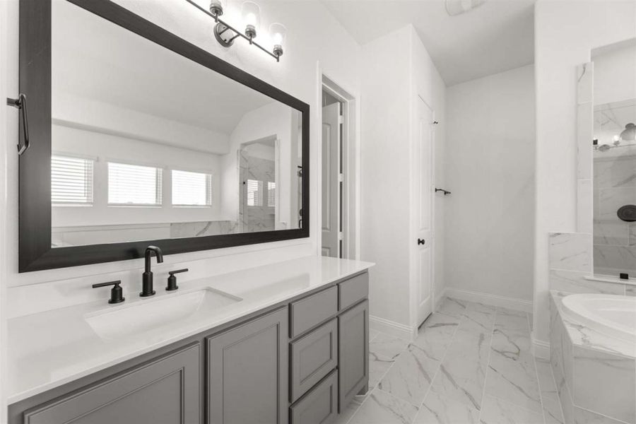 Furnished interior view inside a new home in Meadow Run, Melissa (Image 6).