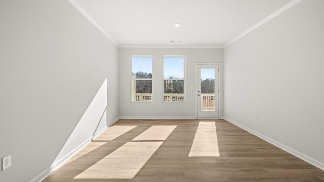 Spacious, unfurnished interior of a new home in Waypoint, Flowery Branch (Image 16).