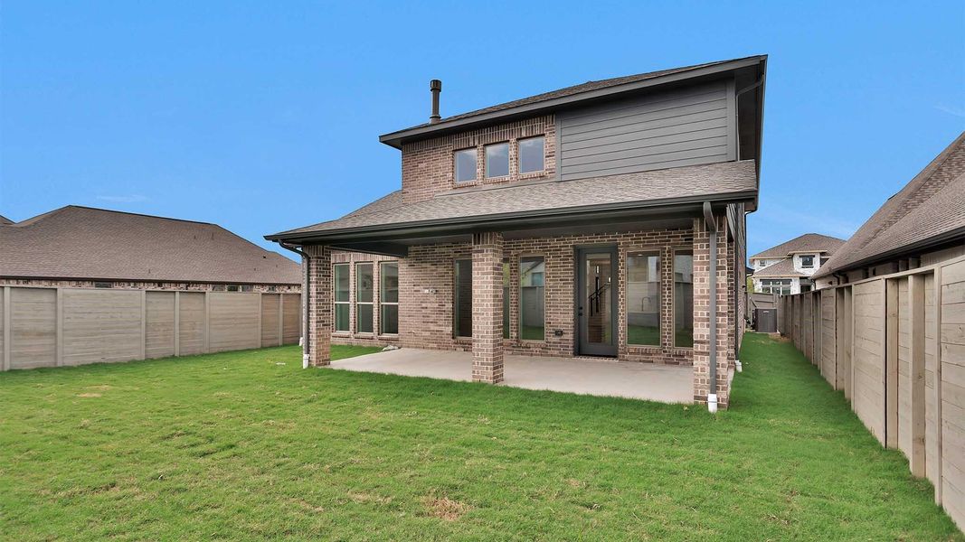 Exterior details and patio area of a home in Legacy, League City (Image 2). Exterior details and patio area of a home in Legacy, League City (Image 2).