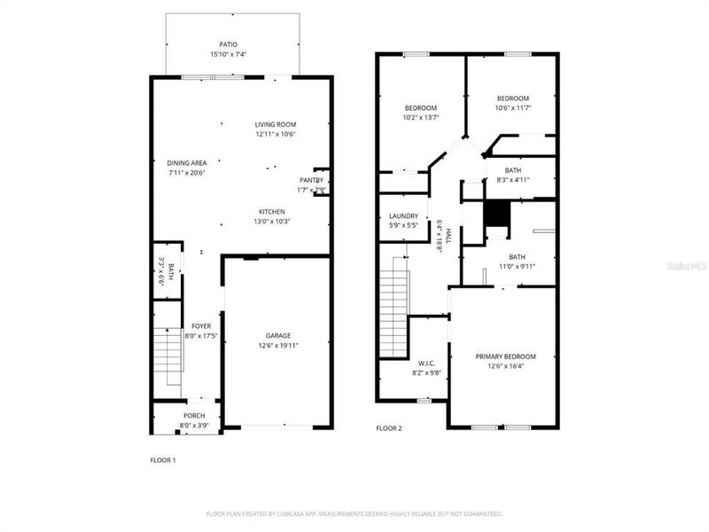 2D floor plan layout of this home in , Davenport, FL (Image 3). 2D floor plan layout of this home in , Davenport, FL (Image 3).