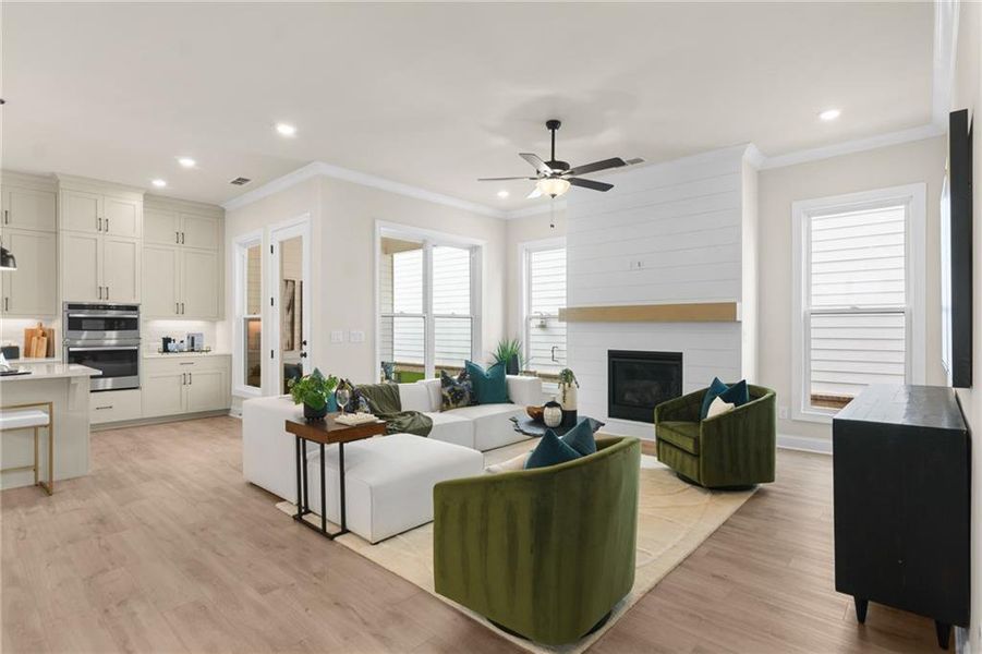 Furnished interior view inside a new home in Promenade at Sawnee Village, Cumming (Image 34).