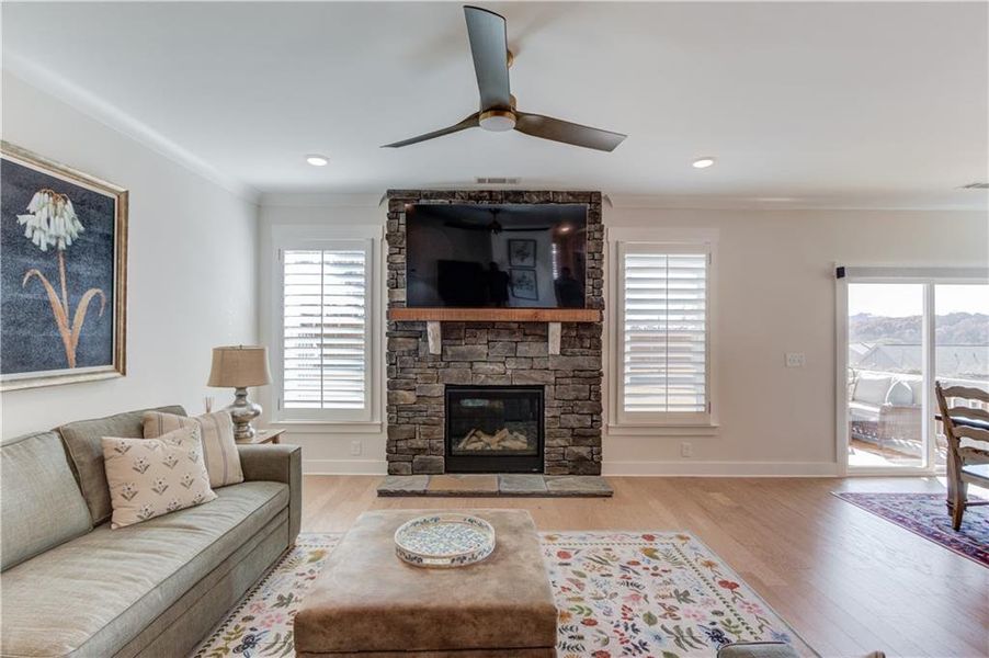 Furnished interior view inside a new home in Cambridge, Flowery Branch (Image 8).