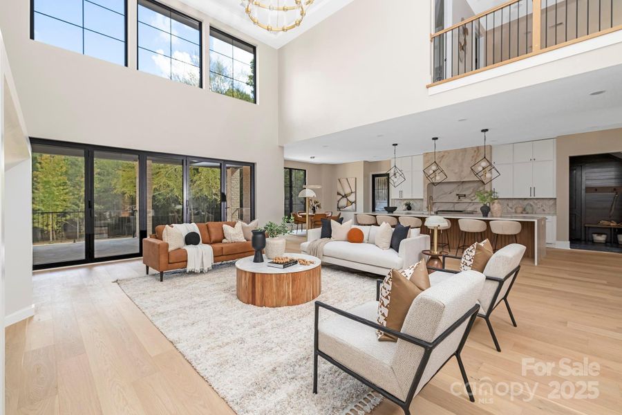 Furnished interior view inside a new home in , Weddington (Image 12).