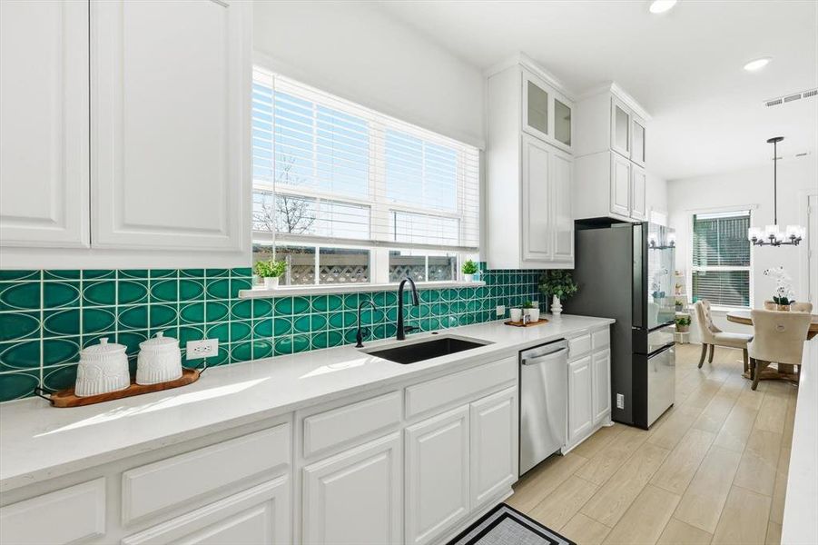 Furnished interior view inside a new home in Pecan Square - Gardens, Northlake (Image 16). Furnished interior view inside a new home in Pecan Square - Gardens, Northlake (Image 16).