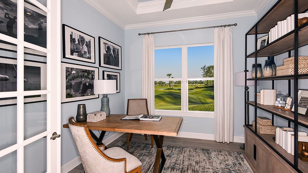 Representative furnished interior of a home built from the Farnese by Taylor Morrison in Esplanade at Azario Lakewood Ranch, Lakewood Ranch (Image 13). Representative furnished interior of a home built from the Farnese by Taylor Morrison in Esplanade at Azario Lakewood Ranch, Lakewood Ranch (Image 13).