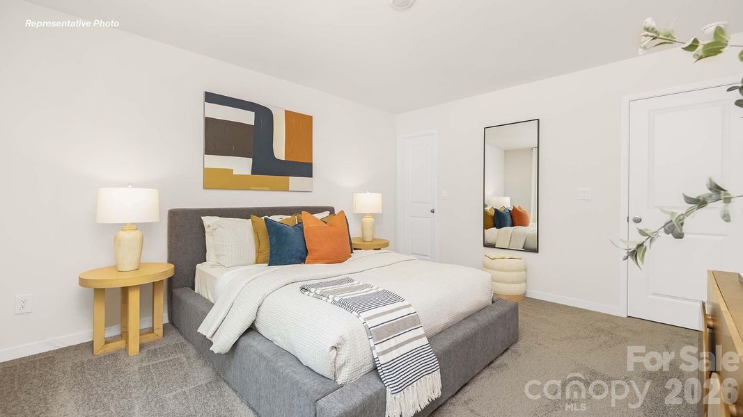 Furnished interior view inside a new home in Secrest Commons, Monroe (Image 7).