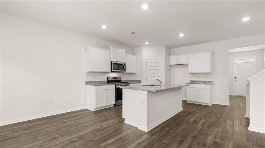 Furnished interior view inside a new home in Brooks Station, Dacula (Image 8).