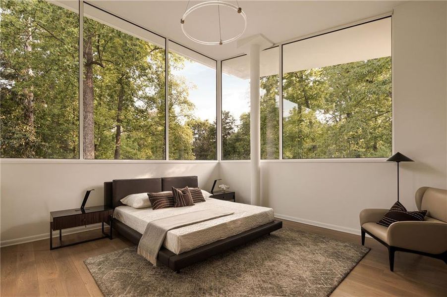 Furnished interior view inside a new home in , Atlanta (Image 9).