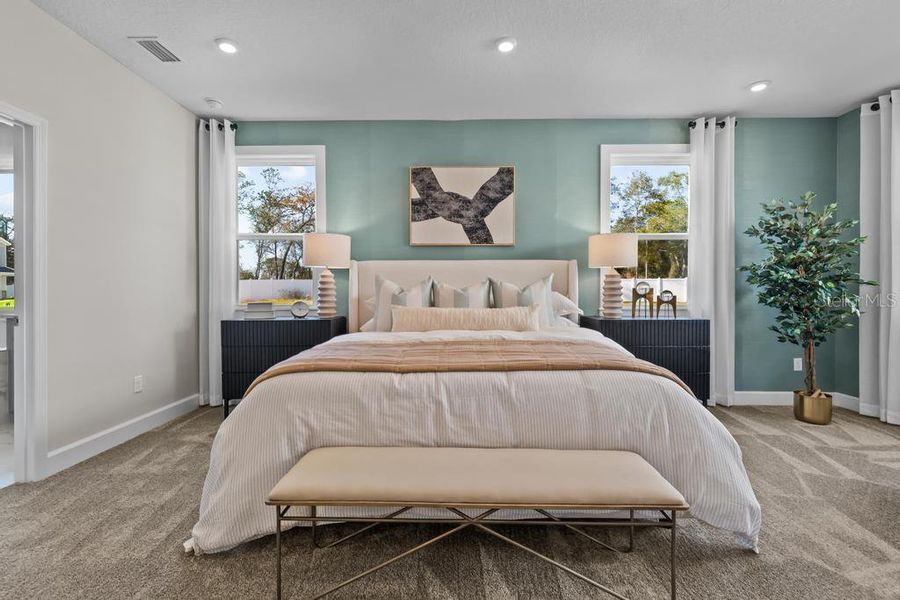 Furnished interior view inside a new home in The Cypress Series at Reserve East, Flagler Beach (Image 23).