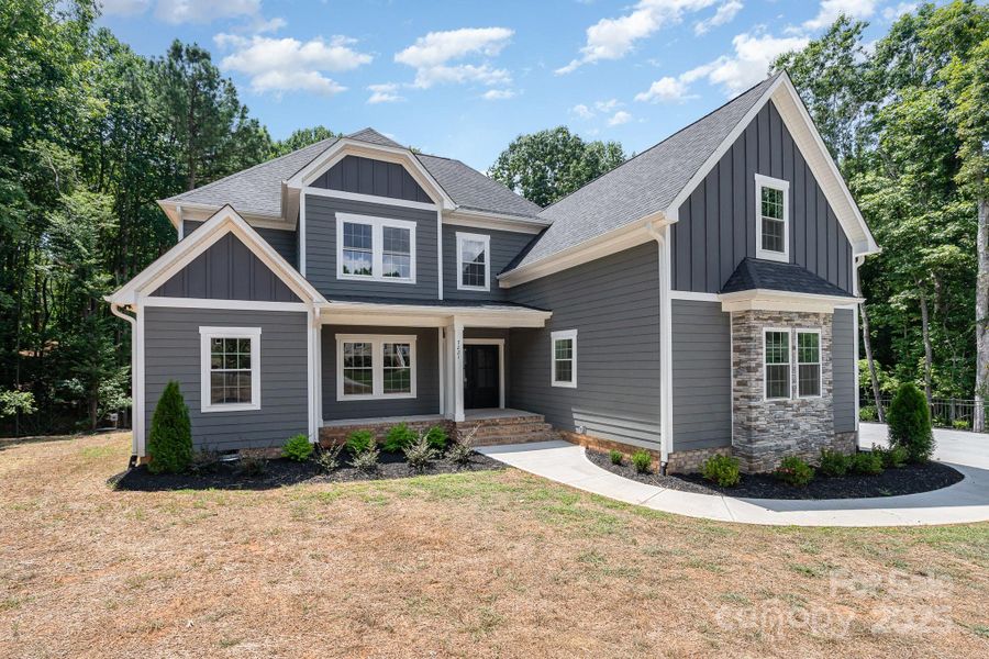 Front exterior of a new home in , Sherrills Ford, NC, highlighting curb appeal (Image 25).