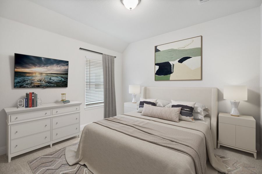 Representative furnished interior of a home built from the Magnolia by Beazer Homes in Goodland: Overlook 60', Midlothian (Image 12).