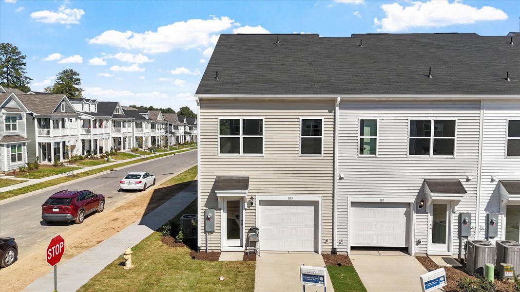 Exterior details and patio area of a home in Renaissance at White Oak, Garner (Image 3).