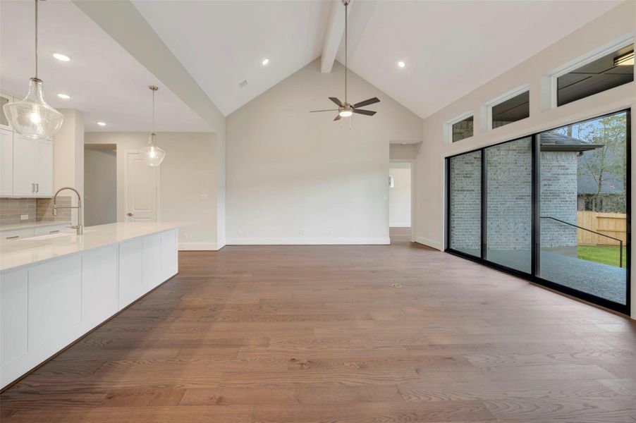 Spacious, unfurnished interior of a new home in The Woodlands Hills 70’, Willis (Image 20).
