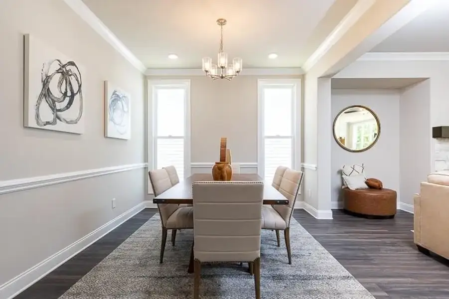 Furnished interior view inside a new home in Aberdeen, Hoschton (Image 31).
