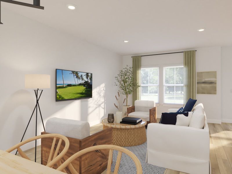 Furnished interior view inside a new home in Zermatt Townhomes, Nashville (Image 6). Furnished interior view inside a new home in Zermatt Townhomes, Nashville (Image 6).