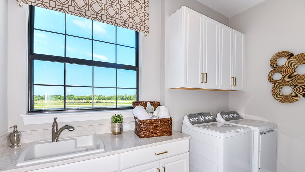 Furnished interior view inside a new home in Esplanade by the Islands Coach Homes, Naples (Image 24).