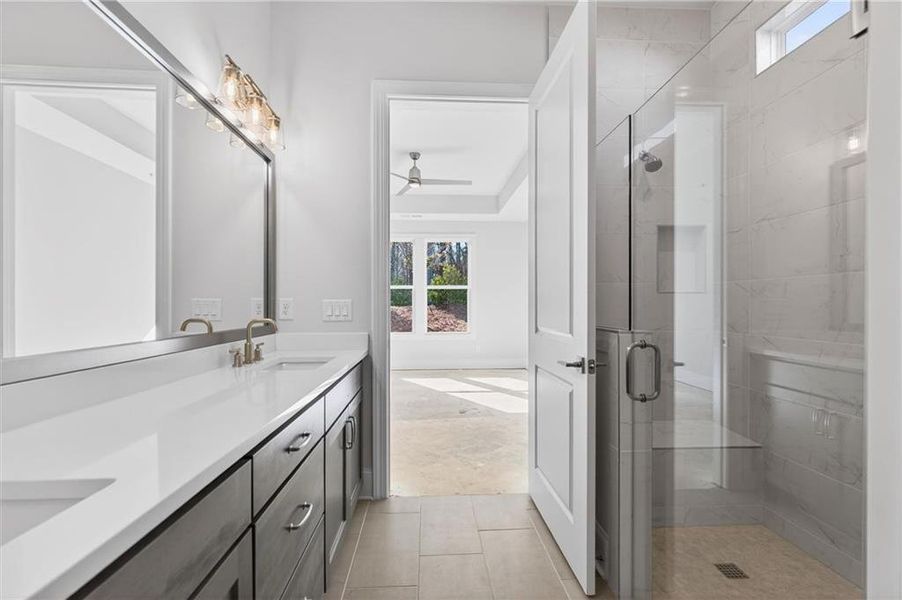 Furnished interior view inside a new home in The Reserve at Bells Ferry, Kennesaw (Image 9).
