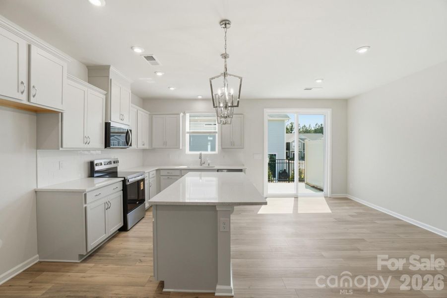 Furnished interior view inside a new home in Arbor Chase, Clover (Image 5). Furnished interior view inside a new home in Arbor Chase, Clover (Image 5).