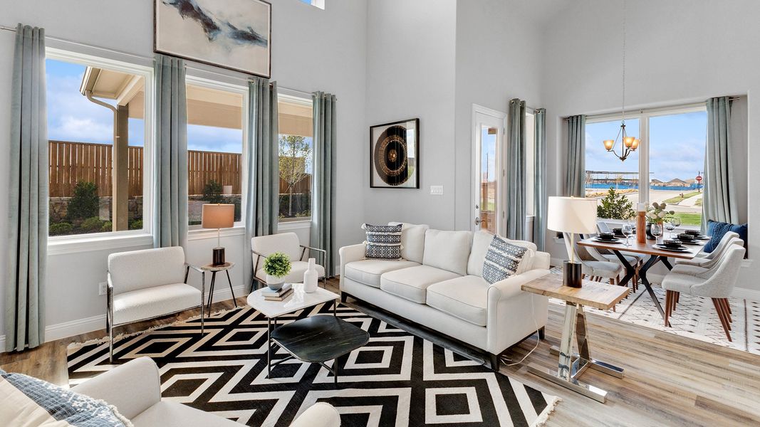 Representative furnished interior of a home built from the Magnolia by Brightland Homes in The Oaks, Red Oak (Image 7).