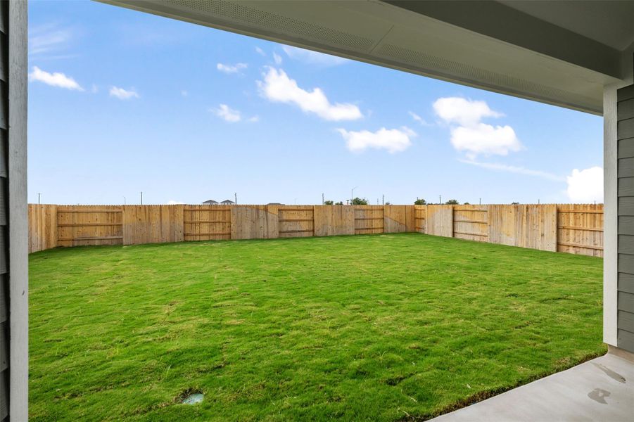 Exterior details and patio area of a home in Willow Springs, Buda (Image 2). Exterior details and patio area of a home in Willow Springs, Buda (Image 2).