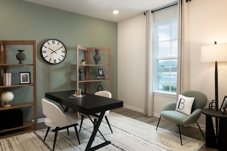 Furnished interior view inside a new home in Comanche Ridge, San Antonio (Image 9).