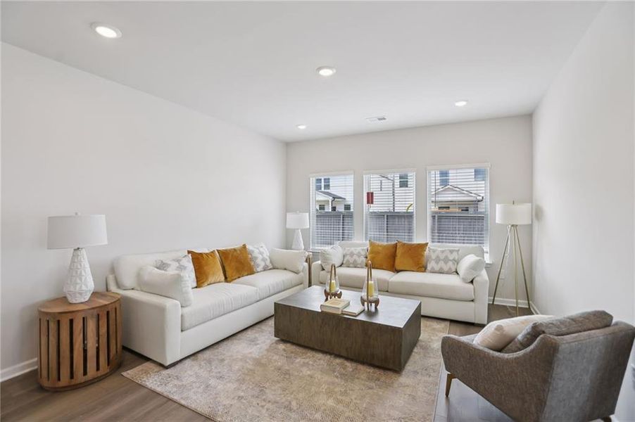 Furnished interior view inside a new home in Westmont Preserve, Powder Springs (Image 5).