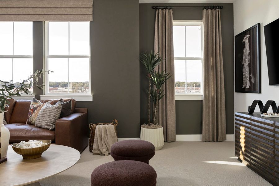 Furnished interior view inside a new home in Lariat, Liberty Hill (Image 39).