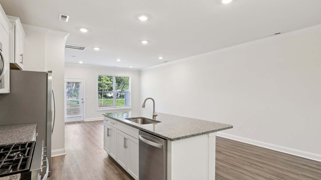 Furnished interior view inside a new home in Blackstone Bay Townhomes, Sherrills Ford (Image 3).