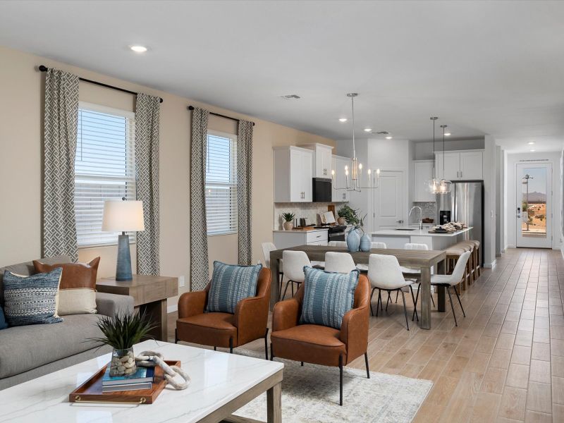 The Jubilee floorplan image modeled at Wildera in San Tan Valley.