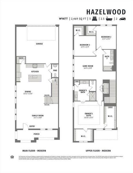 Featuring a wonderful front porch, walls of windows that flood the home with natural light and an end unit location, our Wyatt plan is your new dream home!